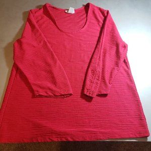 Avenue Stretch Red 3 quarter